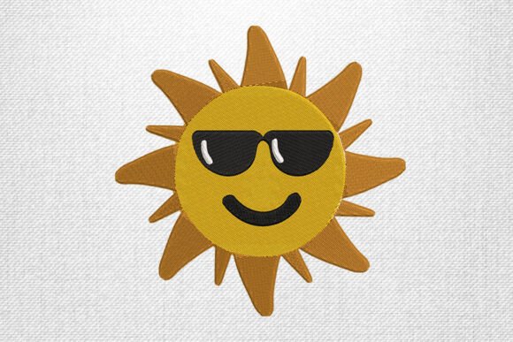 Cool Sun with Shades Embroidery Art Review