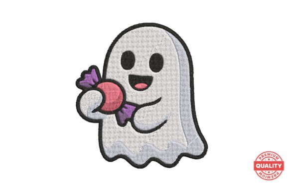 Cute Ghost with Candy Embroidery: A Designer’s Review