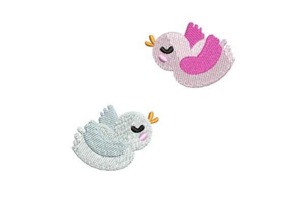 Cute Pastel Love Birds Embroidery Review