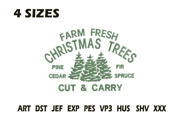 Farm Fresh Christmas Trees Embroidery Review