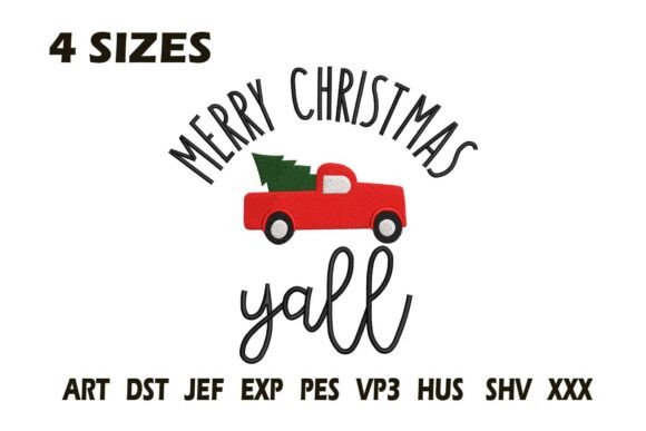 Merry Christmas Y’all Truck Embroidery Review
