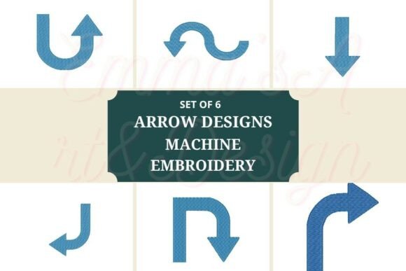 Review: 6 Machine Embroidery Arrows Design Set