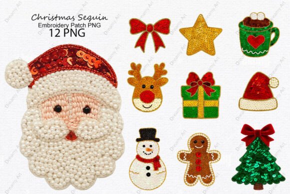 Review: Christmas Sequin Embroidery Patch PNG