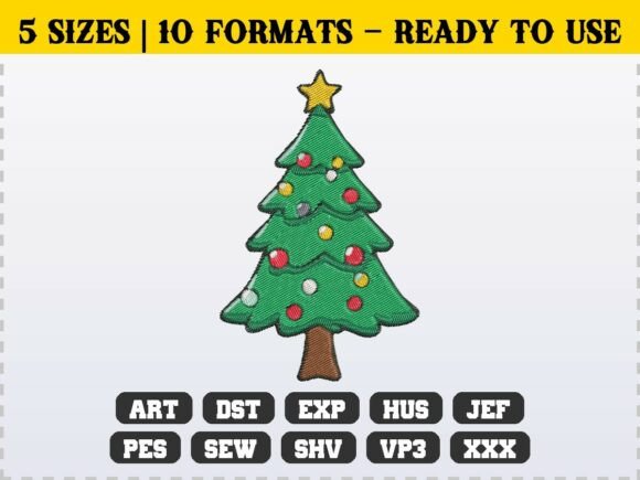 Review: Classic Winter Christmas Tree Embroidery