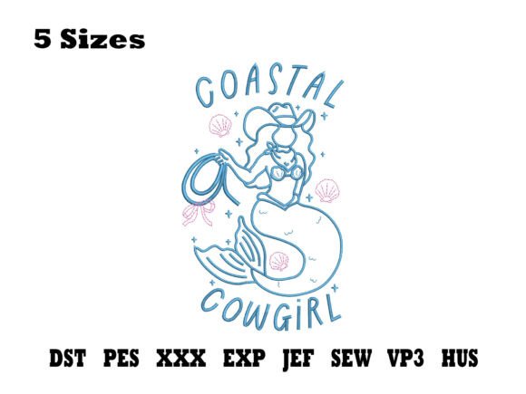 Review: Coastal Cowgirl Mermaid Embroidery Design