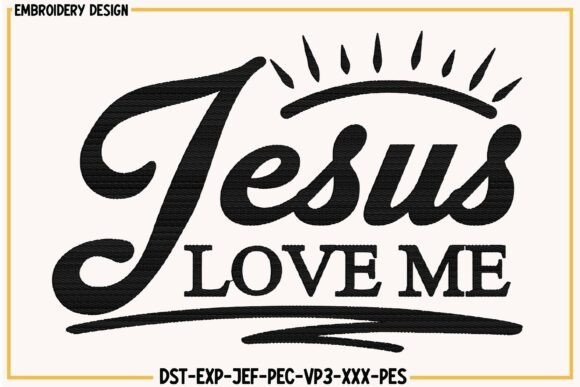 Review: Jesus Love Me Christian Embroidery Design
