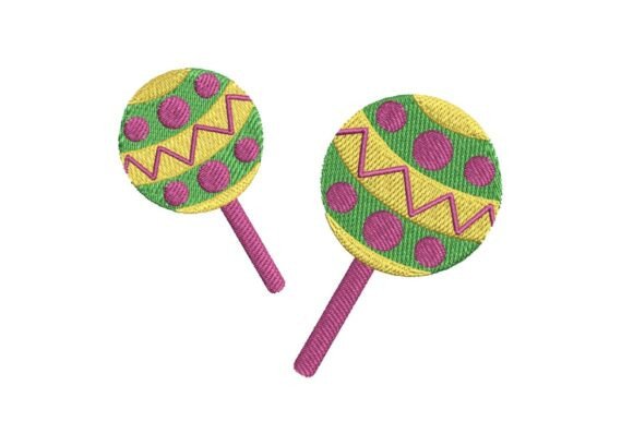 Review: Mardi Gras Maracas Embroidery Design
