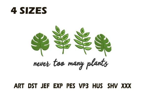 Review: Never Too Many Plants Embroidery Design