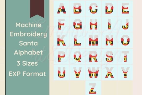 Review: Santa Machine Embroidery Alphabet - EXP