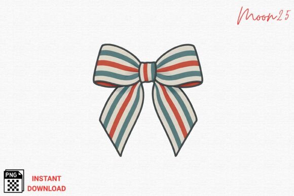 Review: Striped Ribbon Bow Embroidery PNG for Boutiques