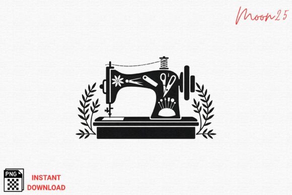 Review: Vintage Sewing Machine Embroidery PNG for Crafters
