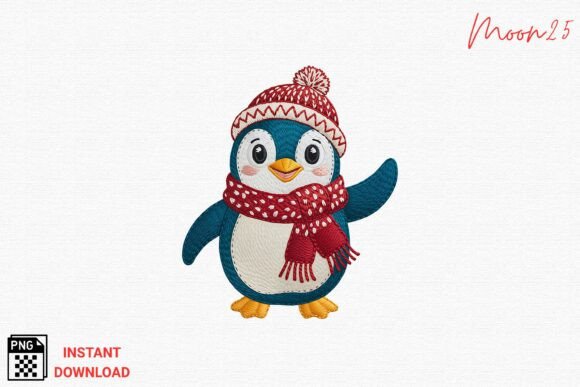 Review: Winter Penguin Embroidery PNG for Etsy Shops