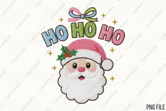Reviewing Embroidery Ho Ho Santa Face PNG for Holiday Crafts