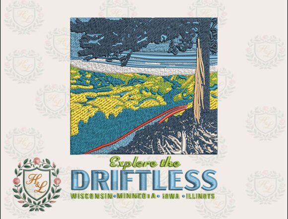 Reviewing Explore the Driftless Embroidery Files
