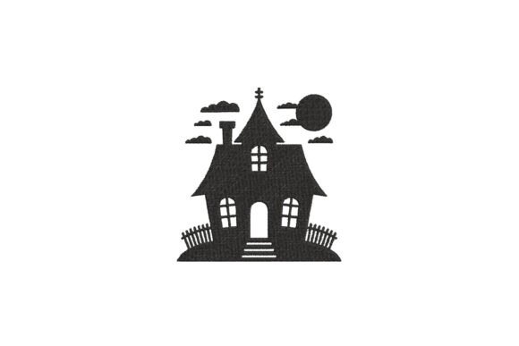 Reviewing Haunted House Silhouette Embroidery for Boutique Apparel