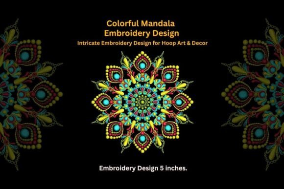 Reviewing the Colorful Mandala Embroidery Design