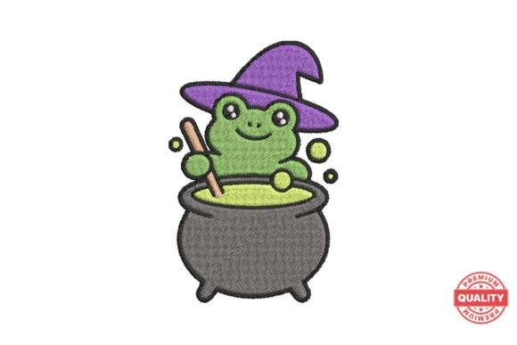 Reviewing the Green Witch Frog Embroidery Design